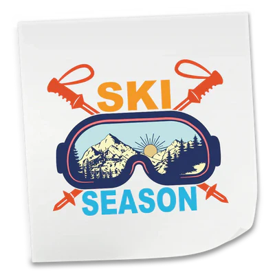 Skiing DTF Transfers
