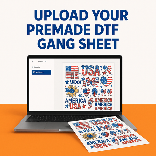 Upload Your Custom DTF Gang Sheet